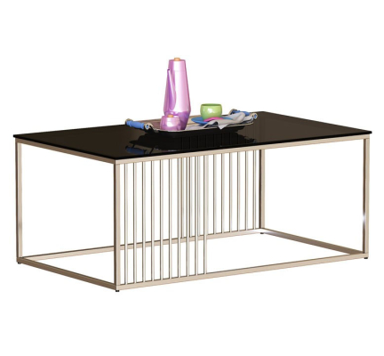 Bàn sofa inox - kính