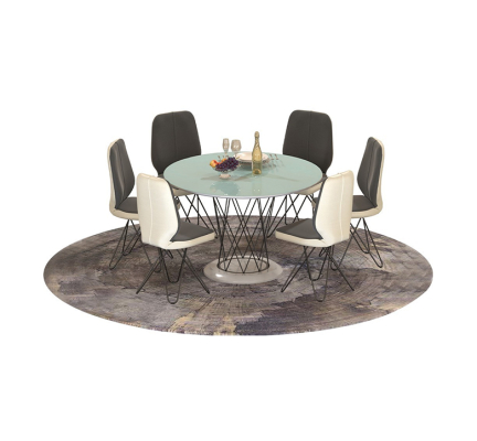 Bàn ghế ăn khung thép