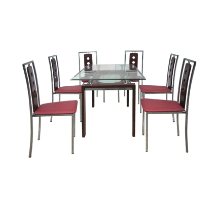 Bàn ghế ăn khung thép