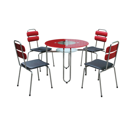 Bàn ghế ăn khung thép