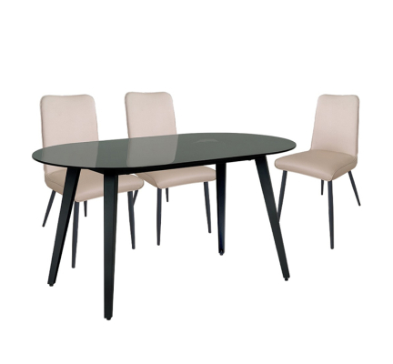 Bàn ghế ăn khung thép