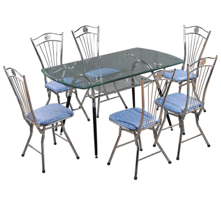 Bàn ăn khung thép