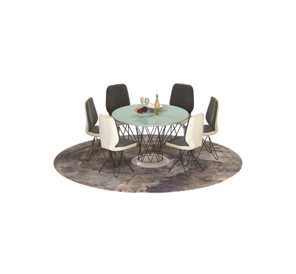 Bàn ghế ăn khung thép