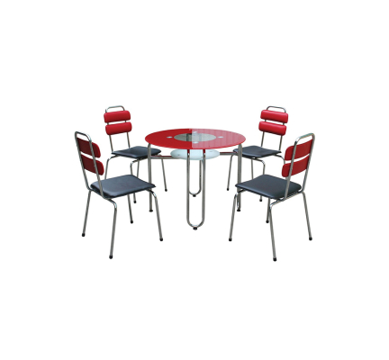 Bàn ghế ăn khung thép